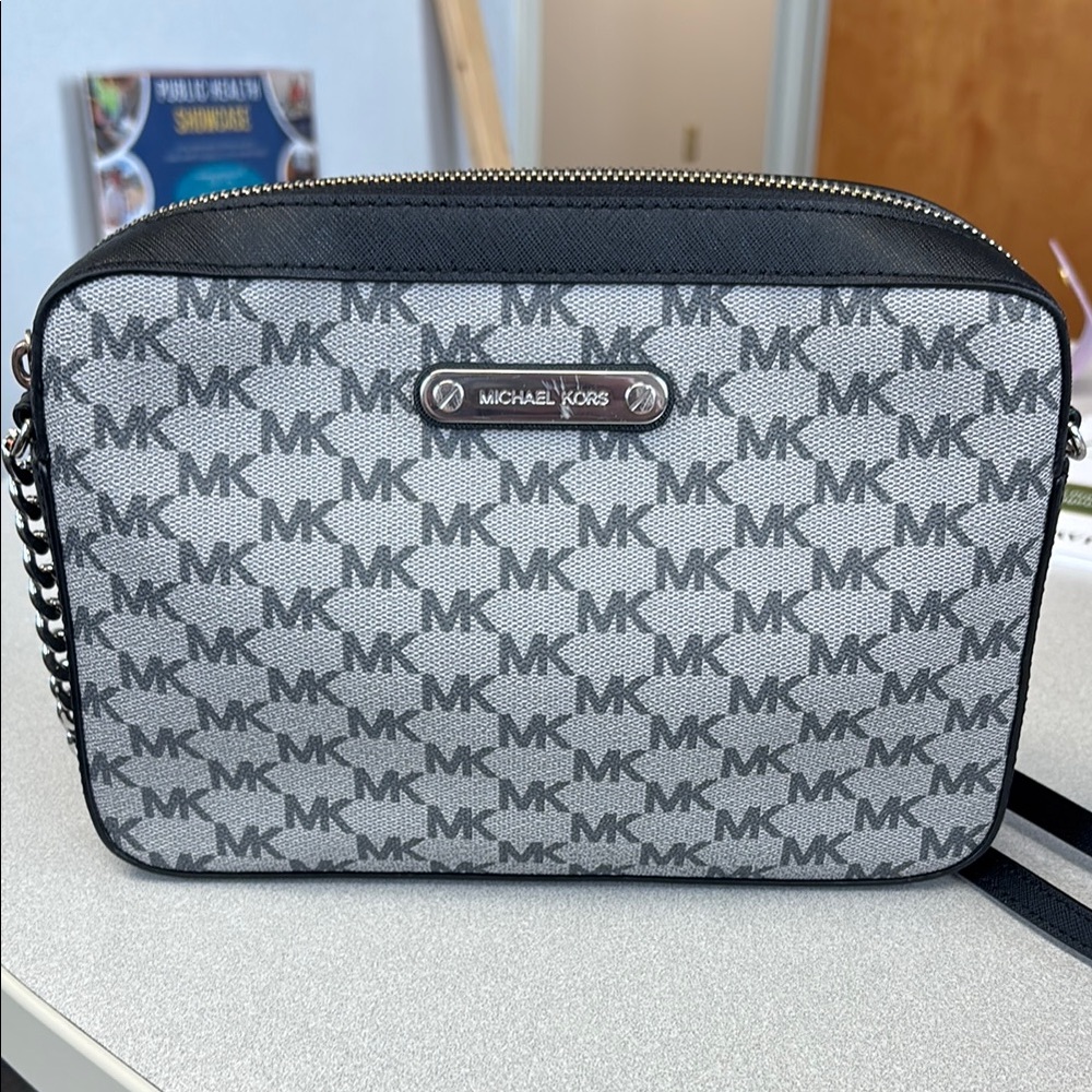 Michael Kors Monogram Black and Gray Bag